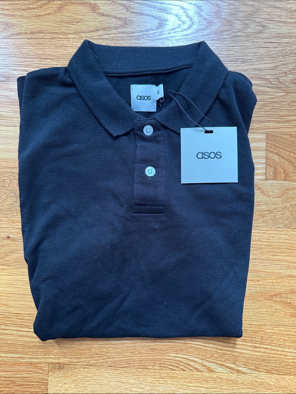 ASOS Men’s Black Polo Shirt NWT size small